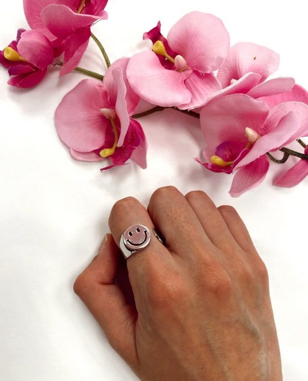 ANILLO EMOJI PLATEADO