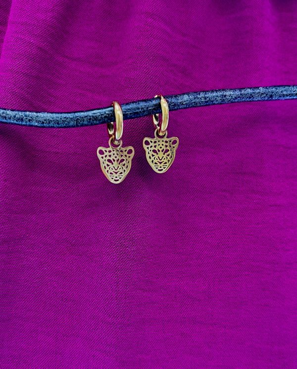 PENDIENTES LEOPARDO
