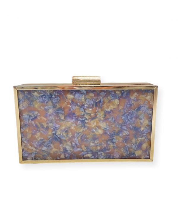 CLUTCH MUSA LILA ESTAMPADO