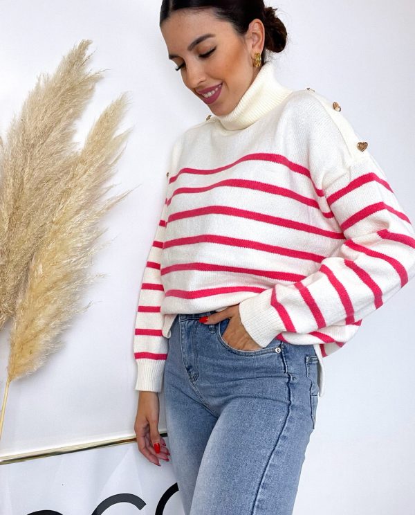 JERSEY RAYAS CUORE BLANCO