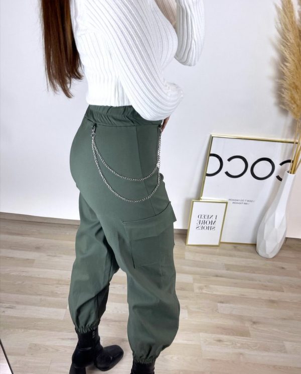 PANTALÓN CARGO VERDE