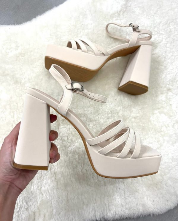 SANDALIAS TACÓN MILTON BEIGE