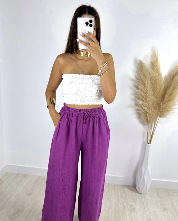 PANTALÓN LINO BUGANVILLA