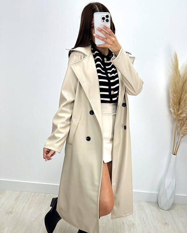 GABARDINA POLIPIEL BEIGE