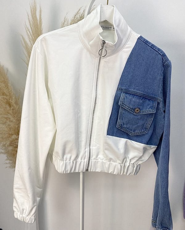CHAQUETA BOMBER GRIS