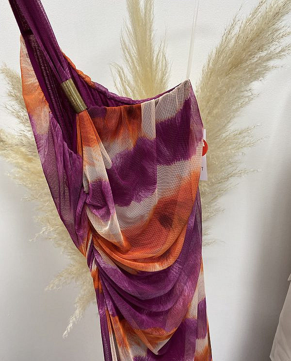 VESTIDO ASIMETRICO TULL