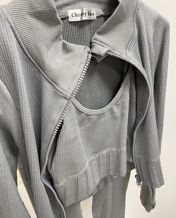 CONJUNTO 3 piezas gris