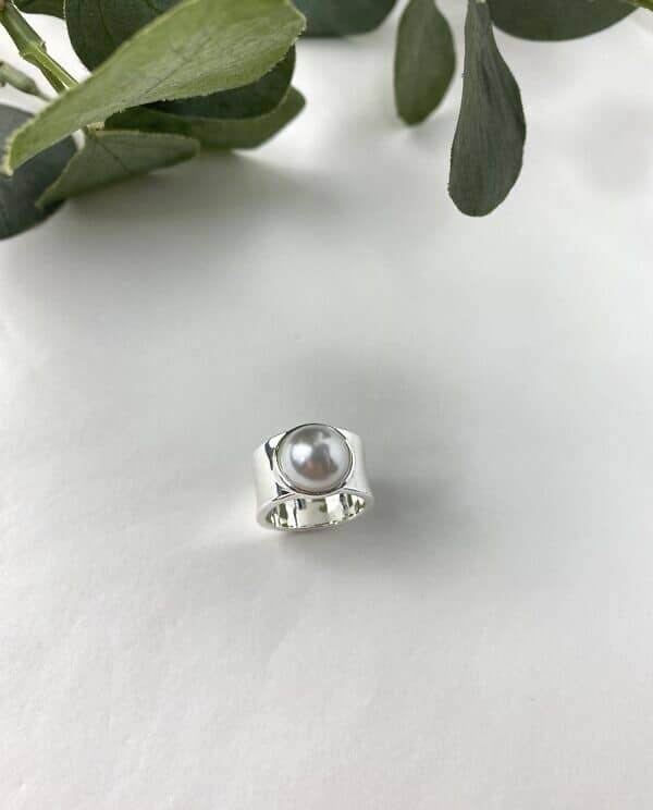 ANILLO PERLA PLATA