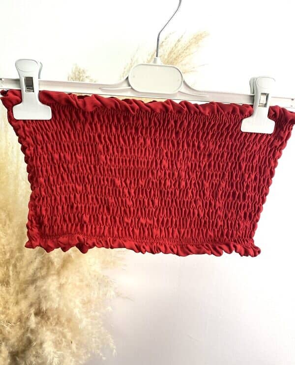 TOP BANDEAU ROJO