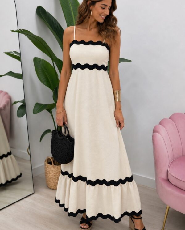 VESTIDO SIRACUSA TIRANTA BEIGE