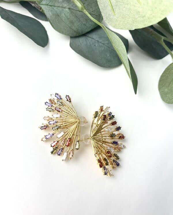 PENDIENTES ABANICO COLORES