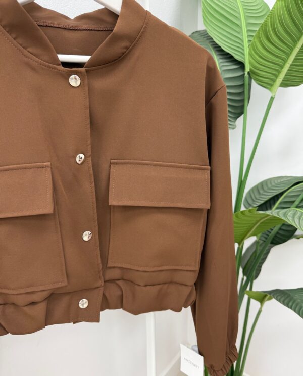 CHAQUETA BOMBER MARRÓN