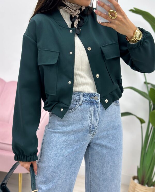 CHAQUETA BOMBER PETRÓLEO