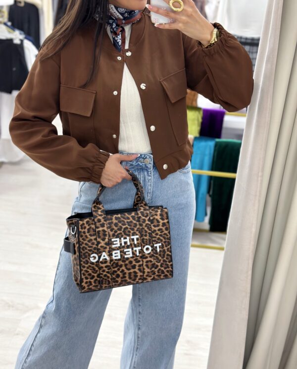 CHAQUETA BOMBER MARRÓN