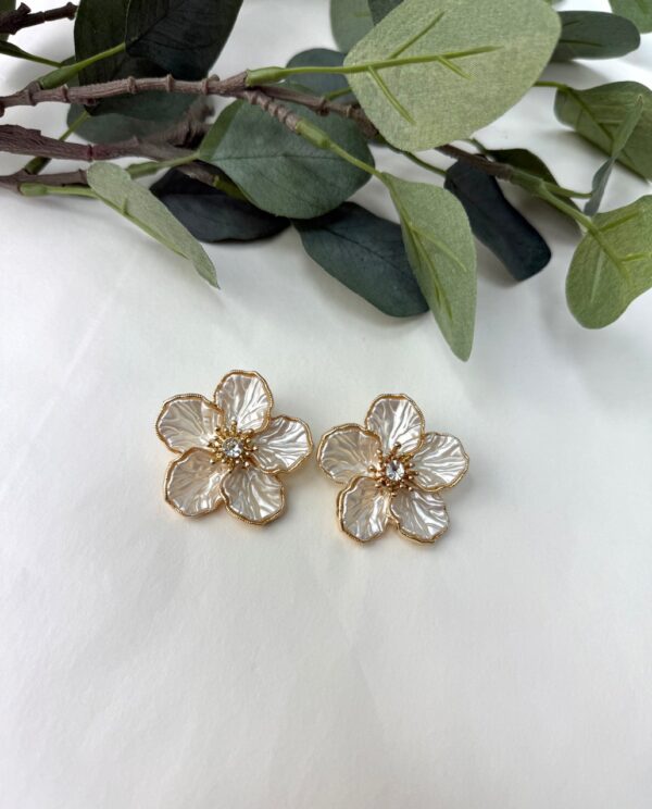 PENDIENTES FLOR PERLA