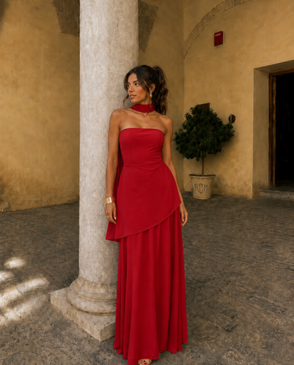 VESTIDO JARA ROJO