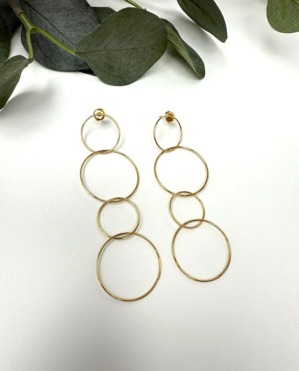 PENDIENTES AROS DORADO