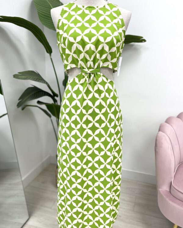 VESTIDO EMBOSSA VERDE LIMA
