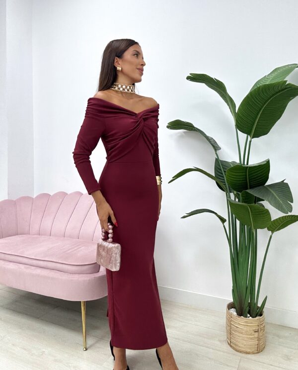 VESTIDO VALERO GRANATE