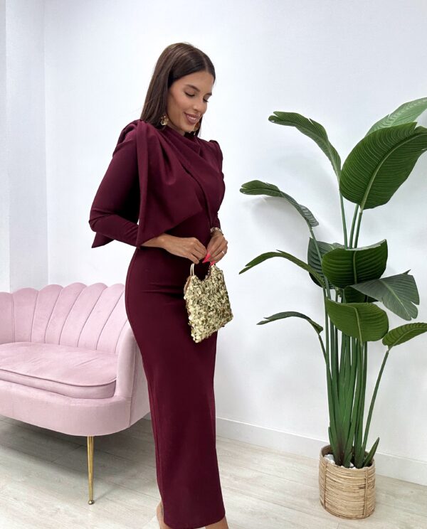 VESTIDO CAILIN BURDEOS