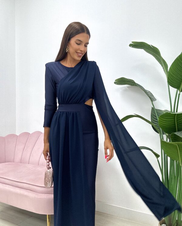 VESTIDO GRANADOS AZUL MARINO