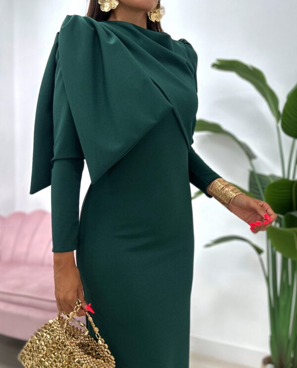 VESTIDO CAILIN VERDE BOTELLA
