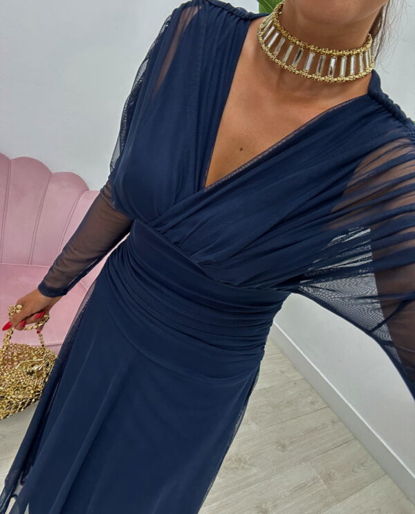 VESTIDO VERA AZUL MARINO