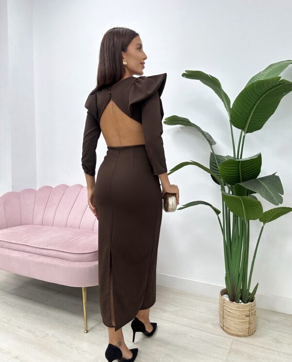 VESTIDO ALBAL MARRÓN