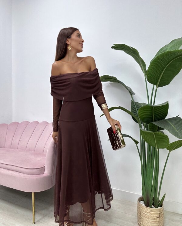 VESTIDO VERACRUZ MARRÓN