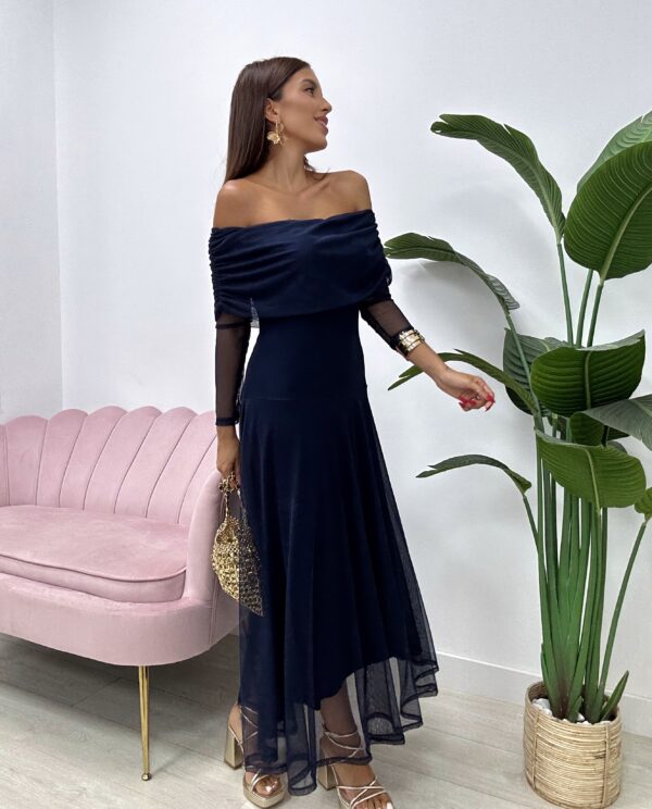 VESTIDO VERACRUZ AZUL MARINO
