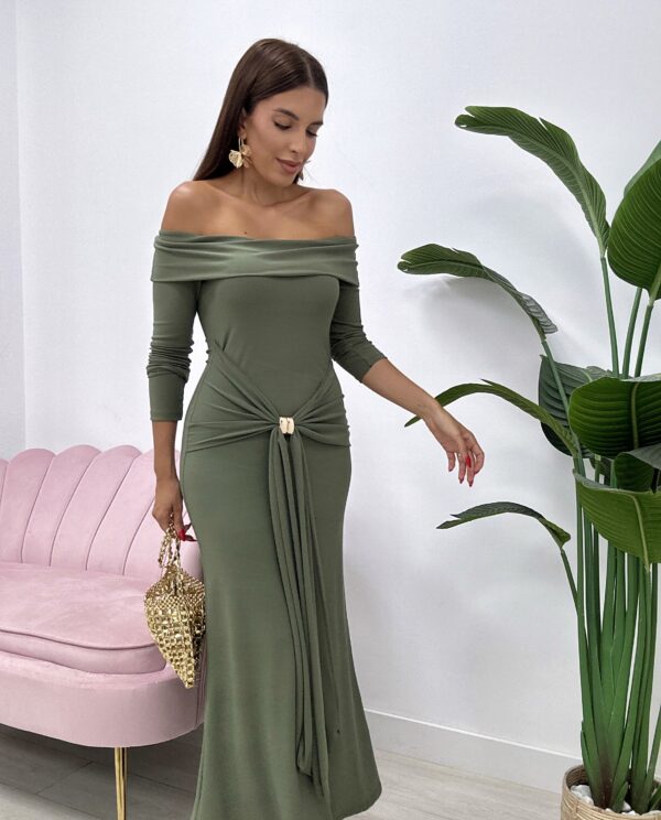 VESTIDO MARIETA KAKI