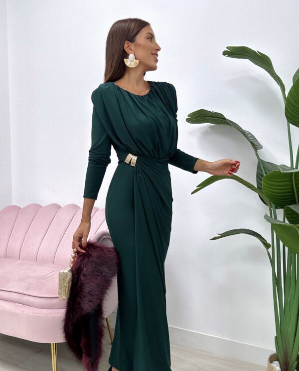 VESTIDO NAYMA VERDE BOTELLA