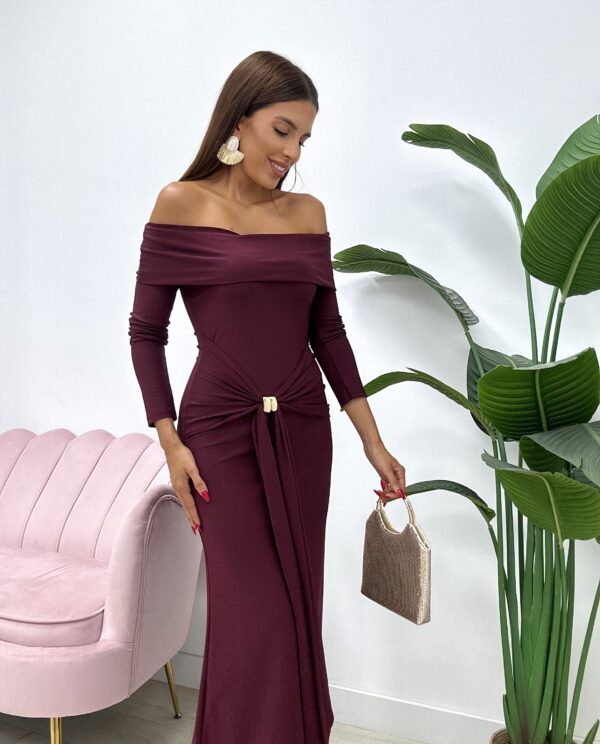 VESTIDO MARIETA BURDEOS