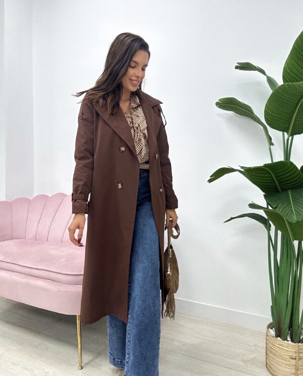 GABARDINA BASIC MARRÓN