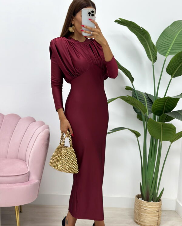 VESTIDO YILDA BURDEOS