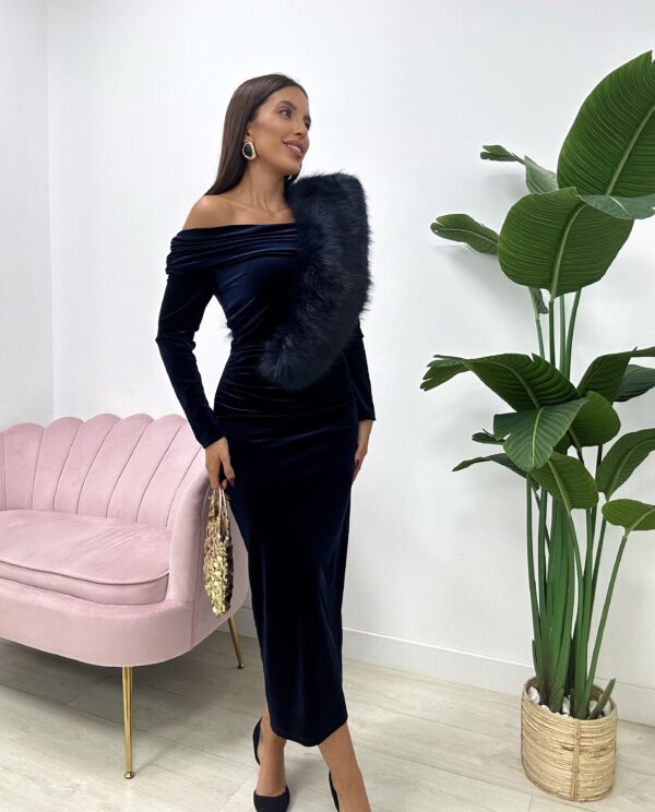 VESTIDO GALLEGO AZUL MARINO