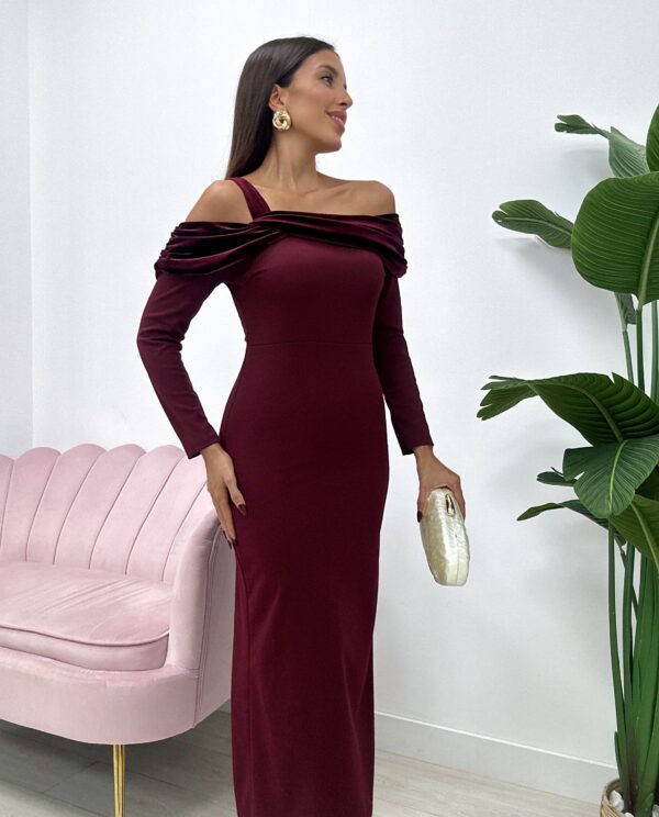 VESTIDO GINER BURDEOS