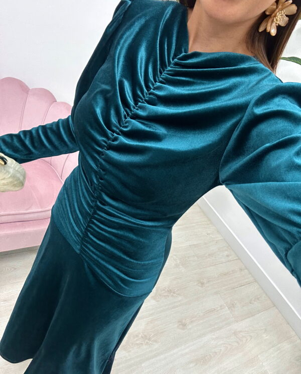 VESTIDO PIANELO AZUL PETRÓLEO