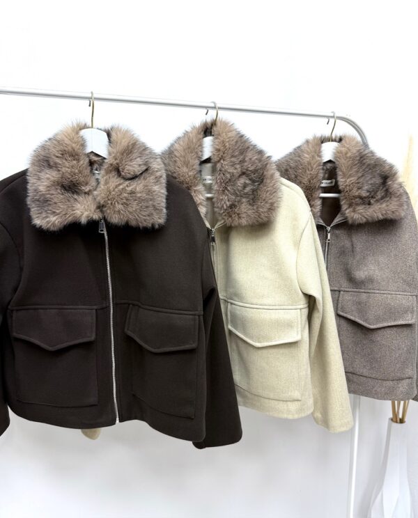 CHAQUETA CUELLO PELO