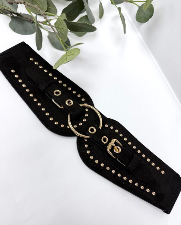 CINTURÓN TACHAS ELÁSTICO