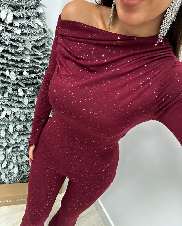 MONO DESTELLOS BURDEOS