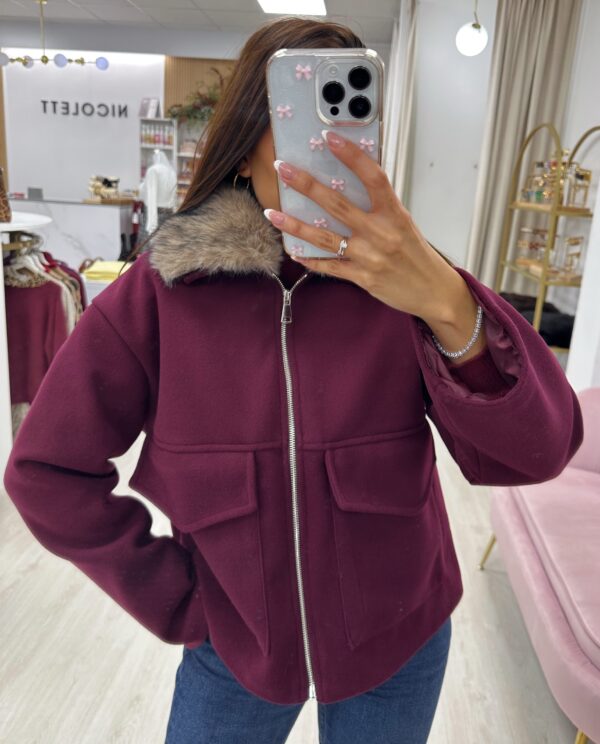 CHAQUETA CUELLO PELO