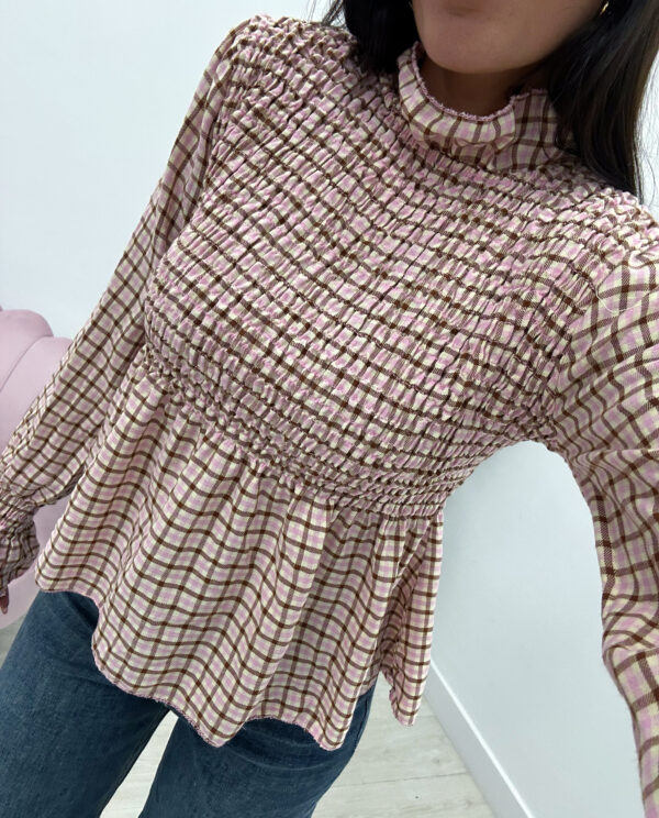 BLUSA FRUNCIDA VICHY ROSITA