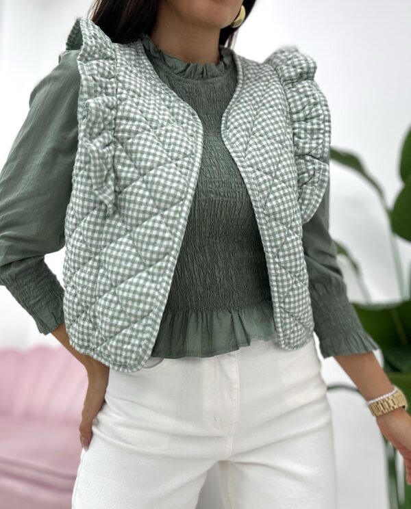 CHALECO ACOLCHADO VICHY