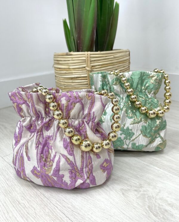 BOMBONERA PERLADA ESTAMPADA