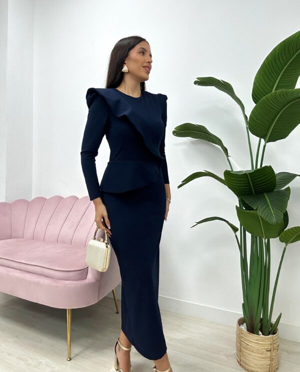 VESTIDO HIRAYA AZUL MARINO