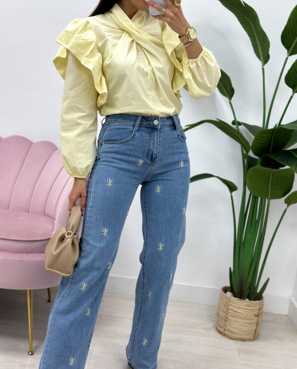 PANTALÓN DENIM MARGARITAS