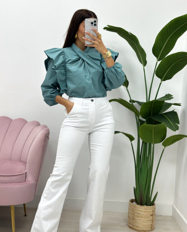 PANTALÓN CAMPANA BLANCO