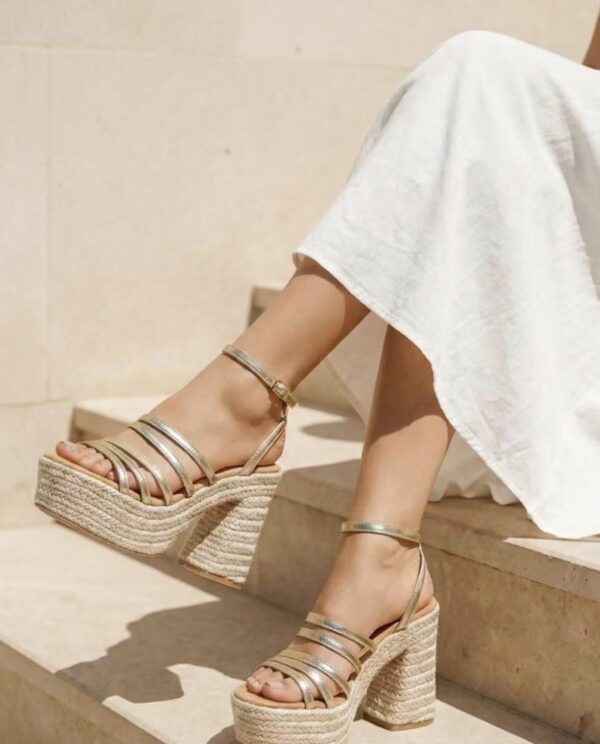 SANDALIAS TACÓN YUTE