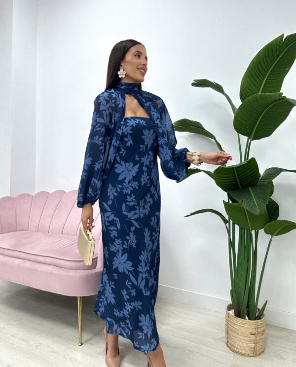 VESTIDO CAVESTANI AZUL